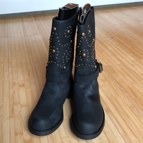 ralph lauren motorcycle boots